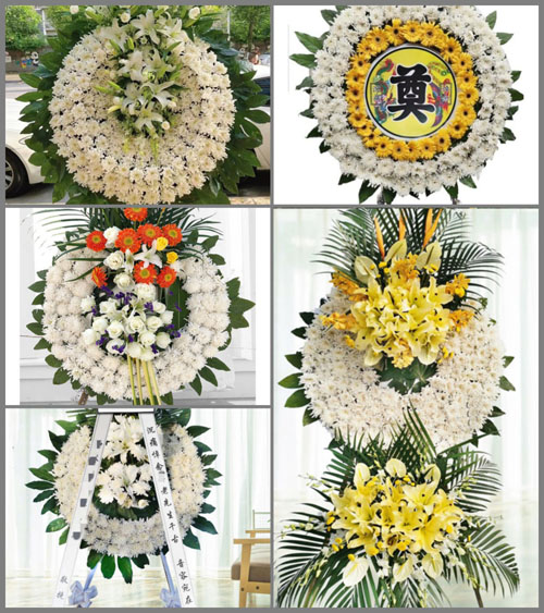 福建漳州平和县九峰镇黄田村花圈速递